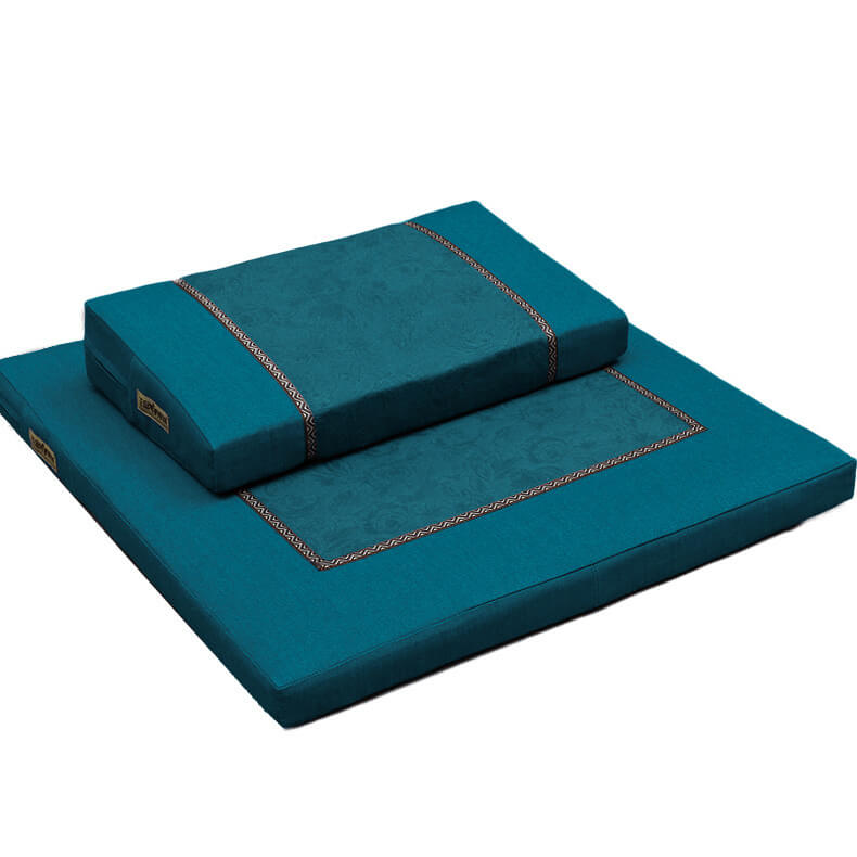 画材 Meditation Green Zabuton Meditation Cushion | Cotton Fill | Sage Meditation